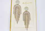Swarovski AB Crystal Chandelier Diamond earrings, Long Tassel Bridal Jewelry Bridal Earrings Crystal Bridal Earrings Statement earrings Cz