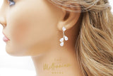 Swarovski Crystal Leaves, Long Bridal Jewelry, Bridal Earrings And Necklace, Crystal Bridal Earrings, Statement Earrings Cz Necklace Set.