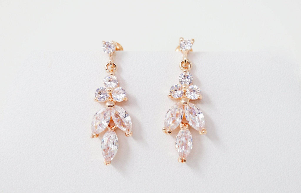 Swarovski Crystal Luxury Flower Diamond/Crystal Necklace, Bridal Necklace Set, Bridal Jewelry, Statement Necklace