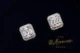 Swarovski Crystal stud Earrings, Bridal Jewelry, Bridal Stud Earrings, Crystal Bridal Earrings, Statement Earrings Cz