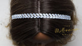 Swarovski Crystals Dainty Vine Leaves , Hair Vine Headband, Bridal Hair Vine, Rhinestone Headband, Delicate Headband, Hair accessories.