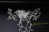 Swarovski Crystals flower Large Bridal Hair piece, Bridal Hair Accessories, Wedding Hair Accessory, Bridal Hair Comb.
