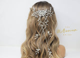 Swarovski Crystals flower Large Bridal Hair piece, Bridal Hair Accessories, Wedding Hair Accessory, Bridal Hair Comb.