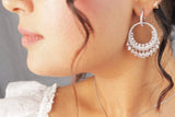 Water Drop Crystal/Diamond Earrings, Long Bridal Jewelry, Bridal Earrings, Crystal Bridal Earrings, Statement Earrings Cz